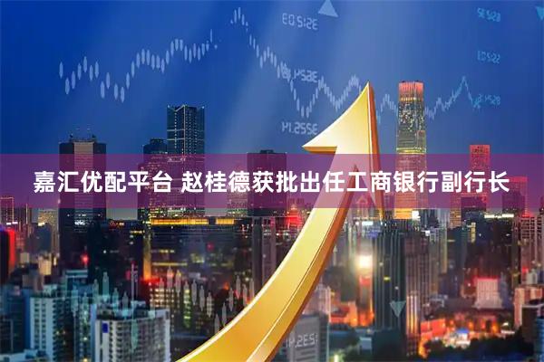 嘉汇优配平台 赵桂德获批出任工商银行副行长