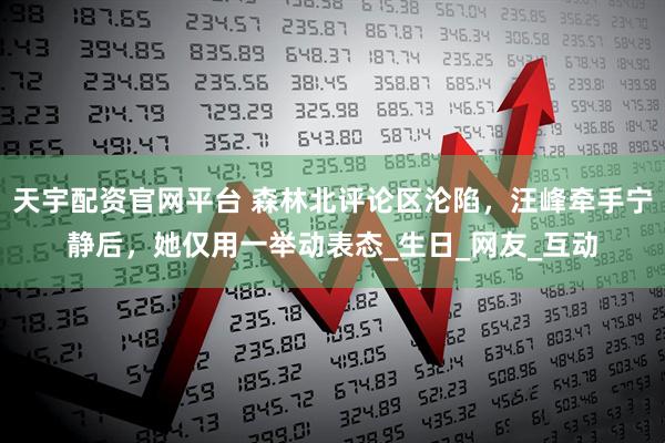 天宇配资官网平台 森林北评论区沦陷，汪峰牵手宁静后，她仅用一举动表态_生日_网友_互动